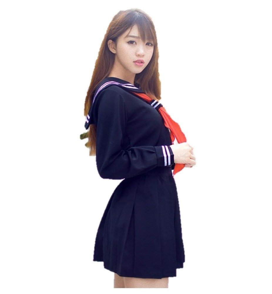 J-Fair: Long Sleeve Sailor Fuku (Navy)